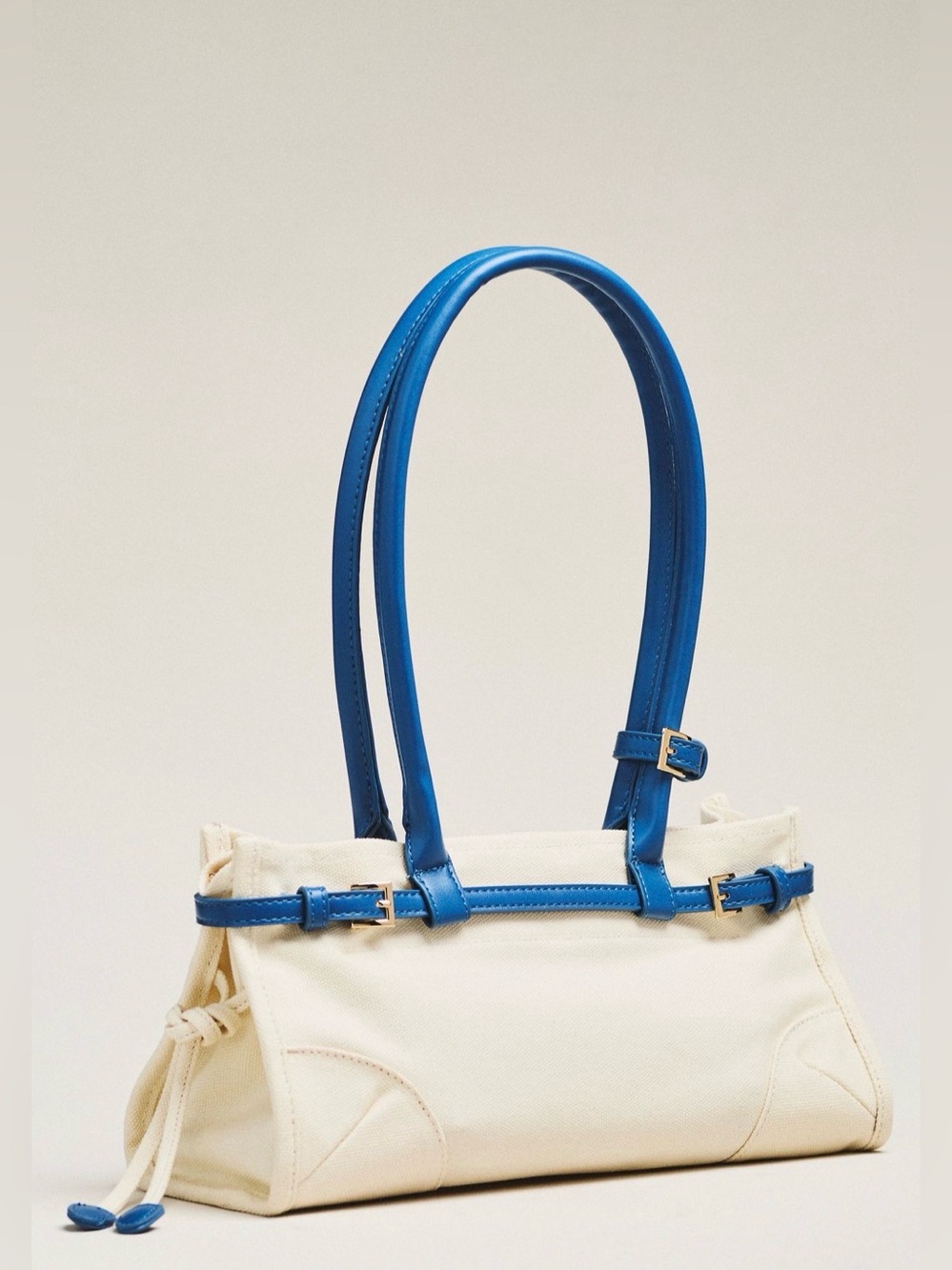 Greer Structured Canvas Shoulder Bag